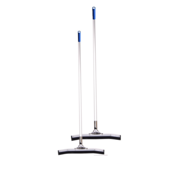 Сгон воды для пола стальной изогнутый 75см с мягкой вспененной резиной и рукояткой Klimi H1734