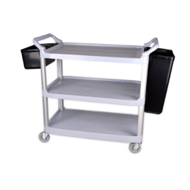 Сервисная тележка на колесах с тремя полками 128x50x96см NewMade H0404