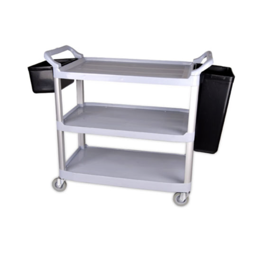 Сервисная тележка на колесах с тремя полками 128x50x96см NewMade H0404