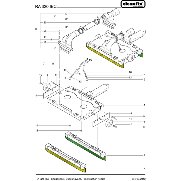 Резинки для Cleanfix RA 330 IBC