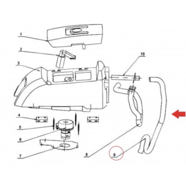 Всасывающий шланг для ArtRed AR-S5