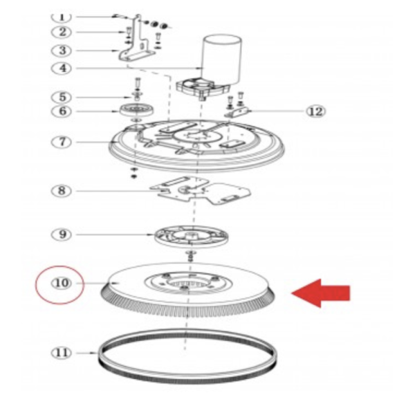 Дисковая щетка для поломоечной машины ArtRed AR-X5 Дисковая щетка для поломоечной машины ArtRed AR-X5