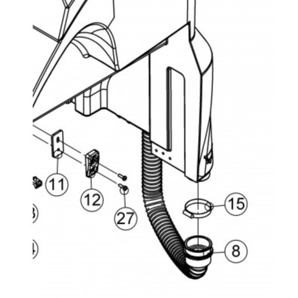 Шланг слива грязной воды для Bennett Hussar H760B / H860B
