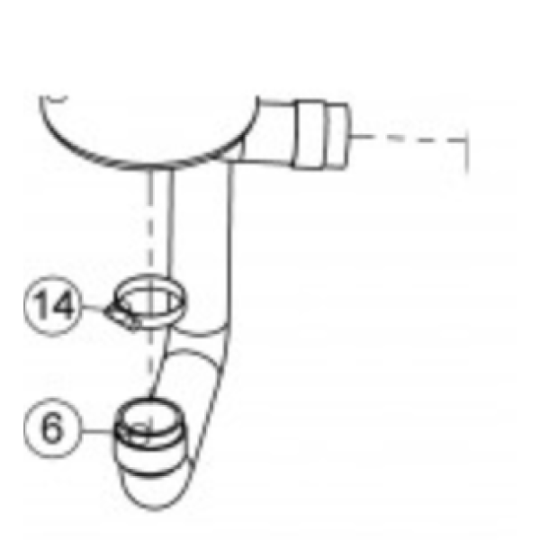 Всасывающий шланг (бак-турбина) для Bennett Ranger R660B