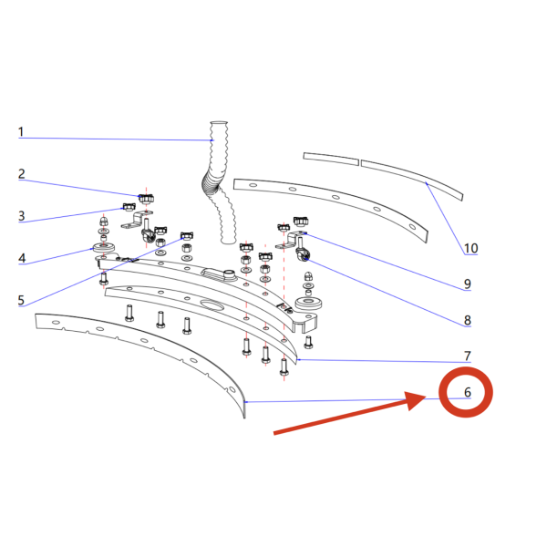 Комплект резиновых лезвий для Chancee K80