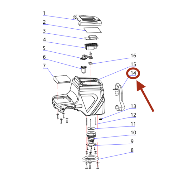 Шланг для слива грязной воды для Chancee K68