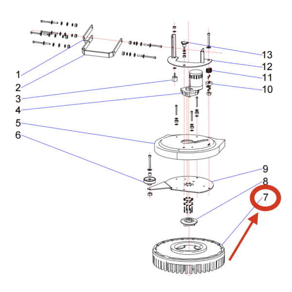 Щетка Ø60см для Chancee M50 / M50 Wireless / M60 Self-walking