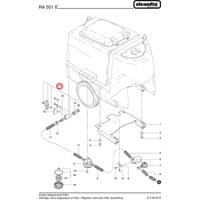 Кран регулировки подачи воды для Cleanfix RA431-501