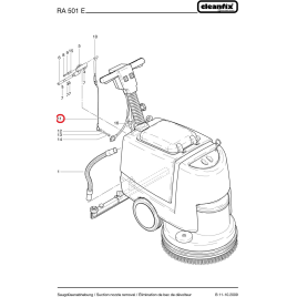 Трос подъема балки для Cleanfix RA 431E