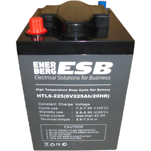 Аккумуляторная батарея ESB HTL6-225 (6V / 225Ah C20) GEL Аккумуляторная батарея ESB HTL6-225 (6V / 225Ah C20) GEL