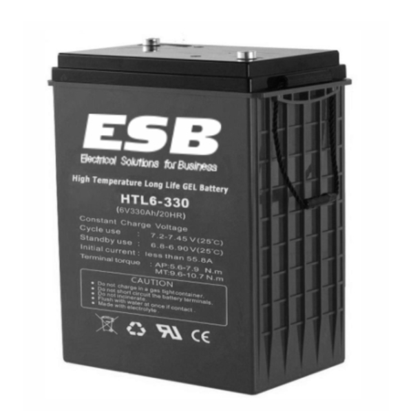 Аккумуляторная батарея ESB HTL6-330 (6V / 330Ah C20) GEL