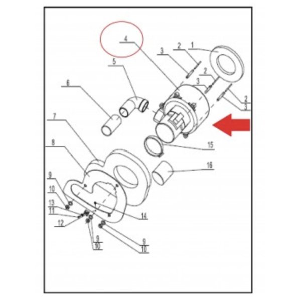 Вакуумный мотор 220V для поломоечной машины Gadlee GT50 B50 Вакуумный мотор 220V для поломоечной машины Gadlee GT50 B50