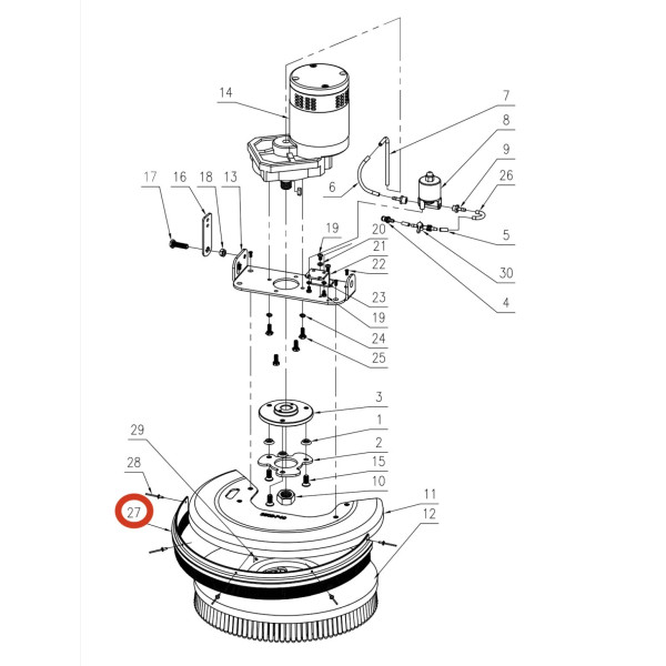 KEDI Брызговик 350B-P43