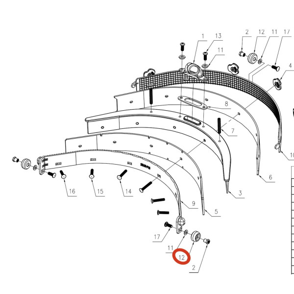 KEDI Ролик на водосборной балке 350В-W02 KEDI Ролик на водосборной балке 350В-W02
