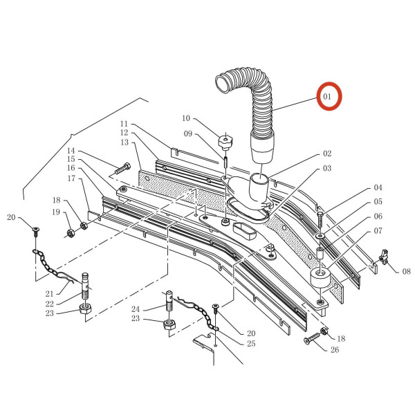 KEDI Всасывающий шланг 530В-Р01