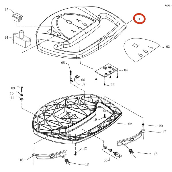 KEDI Крышка ручки 530B-P04 KEDI Крышка ручки 530B-P04