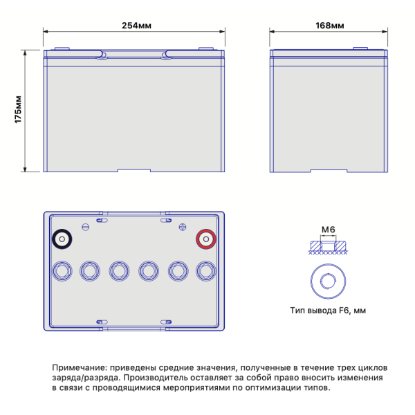 Тяговый аккумулятор Ventura VTG 12 060 XT (12V / 54Ah C5) GEL