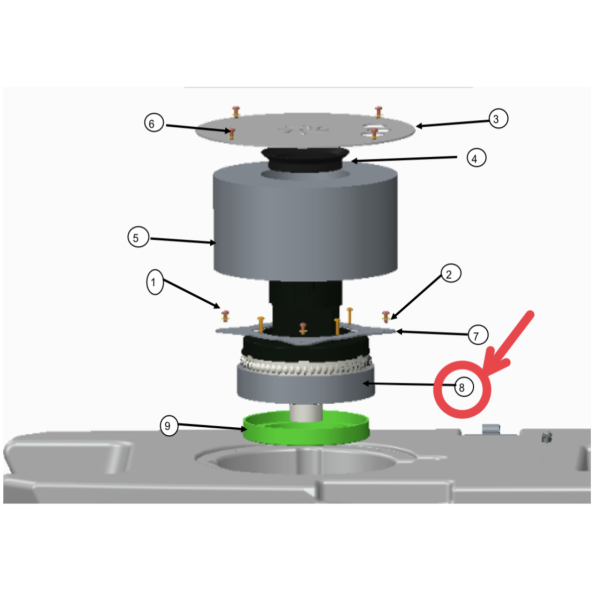 Вакуумный мотор 24V для VinnerMyer S510B/BD