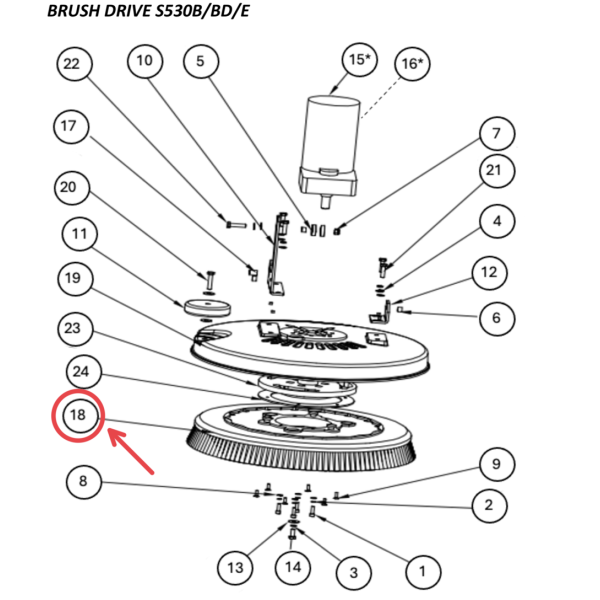 Щетка магнитная для VinnerMyer S530 Щетка магнитная для VinnerMyer S530