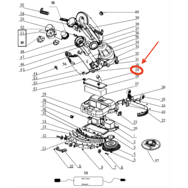 Вакуумный шланг для поломоечной машины VinnerMyer S430B