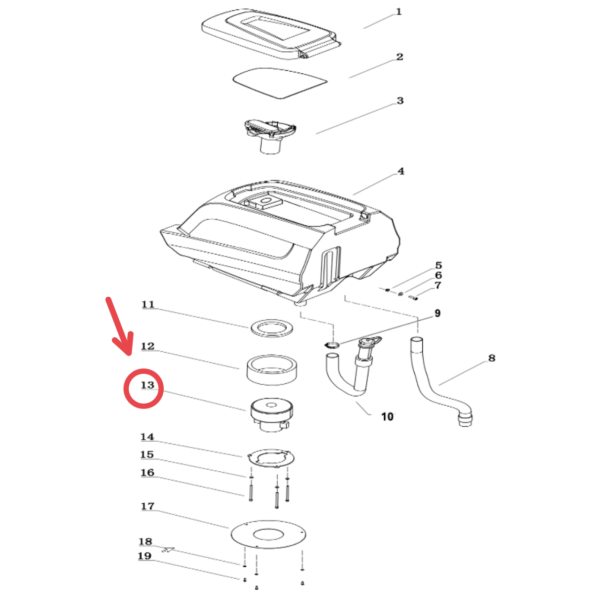 Вакуумный мотор 24V 500W для VinnerMyer SC510B / SC530BD Вакуумный мотор 24V 500W для VinnerMyer SC510B / SC530BD