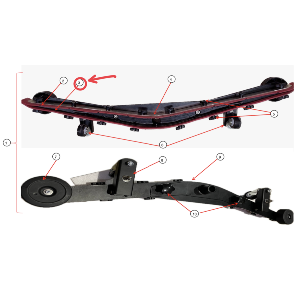 Задняя водосборная резинка для VinnerMyer S700 R Задняя водосборная резинка для VinnerMyer S700 R