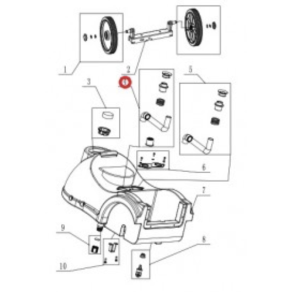 Всасывающий шланг для Viper AS380 B/C Всасывающий шланг для Viper AS380 B/C