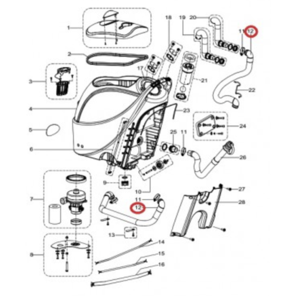 Всасывающий шланг для Viper AS430 / AS510