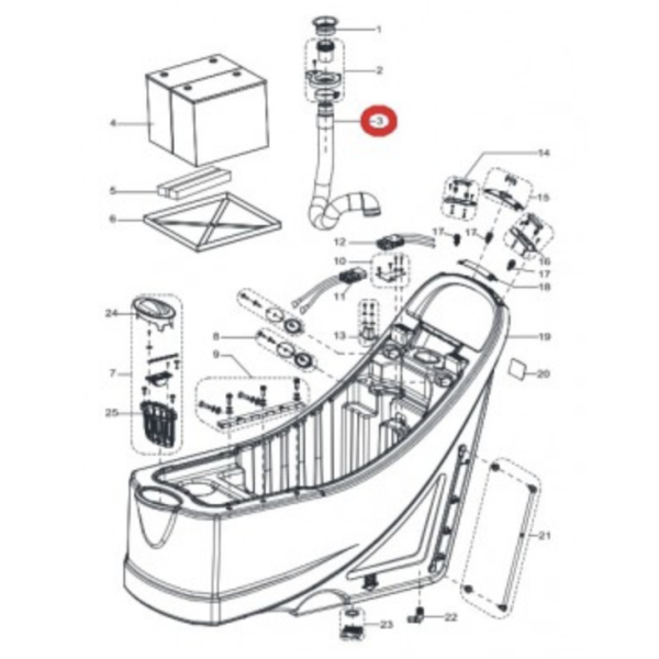 Всасывающий шланг для Viper AS 5160 T
