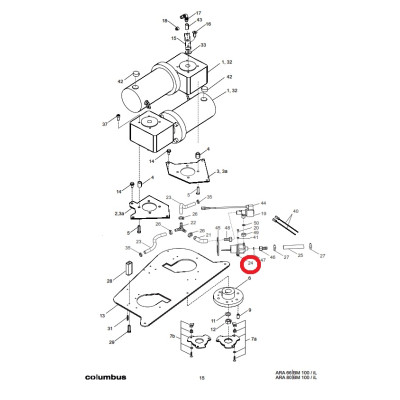 Нacoc подачи чистой воды 24 В Columbus RA 60 ВМ