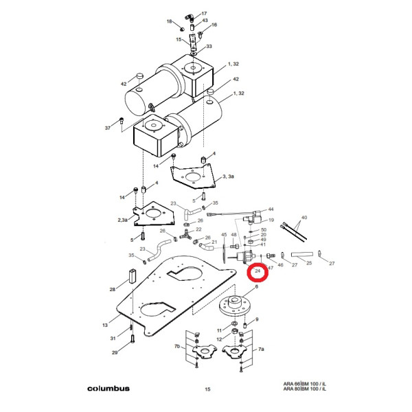 Насос подачи воды Columbus ARA 80 BM 100
