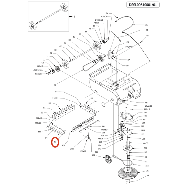 Брызговик боковой Lavor Pro SWL 700 ET