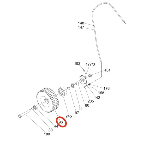 Колесо переднее Lavor Pro SWL R 1000 ET Колесо переднее Lavor Pro SWL R 1000 ET