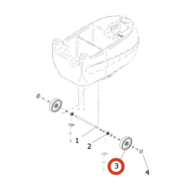 Ходовое колесо 160х35 D.160 Lavor Pro Free Evo 50E