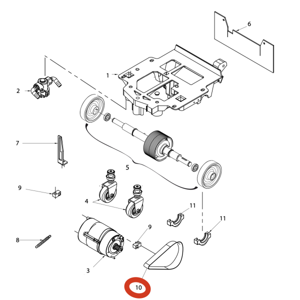 Ремень привода щетки Lavor Pro SCL Easy R 66 BT