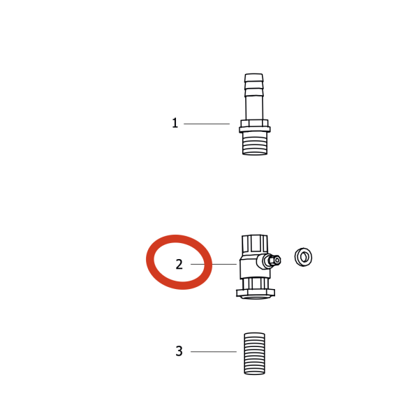 Кран шаровой Lavor Pro Free Evo 50B/E Кран шаровой Lavor Pro Free Evo 50B/E