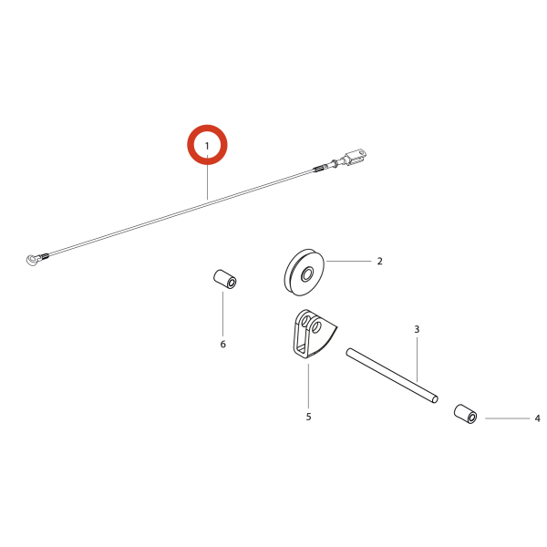 Большой трос щеточного узла 685мм Lavor Pro Free Evo 45/50 B/E/BT Большой трос щеточного узла 685мм Lavor Pro Free Evo 45/50 B/E/BT
