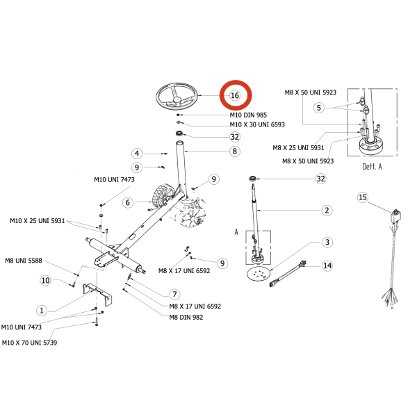 Руль поломоечной машины Lavor Pro Comfort XS 75 Essential