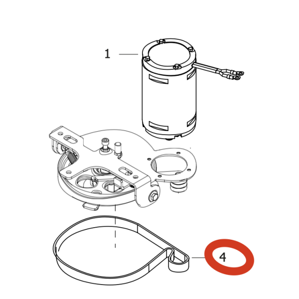 Ремень привода щетки Lavor pro Quick 36B/E