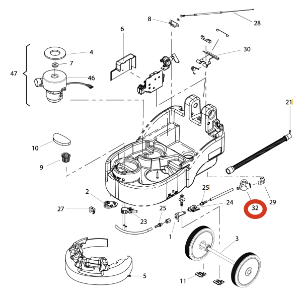 Водяной фильтр Lavor pro Quick 36B/E