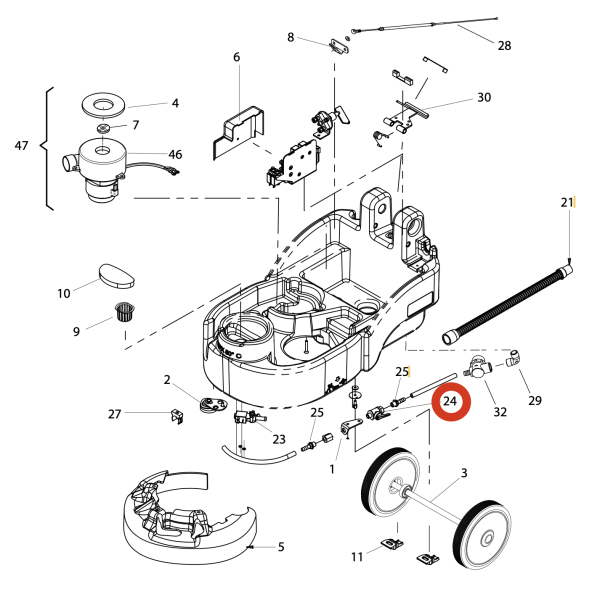 Кран подачи воды Lavor pro Quick 36B/E