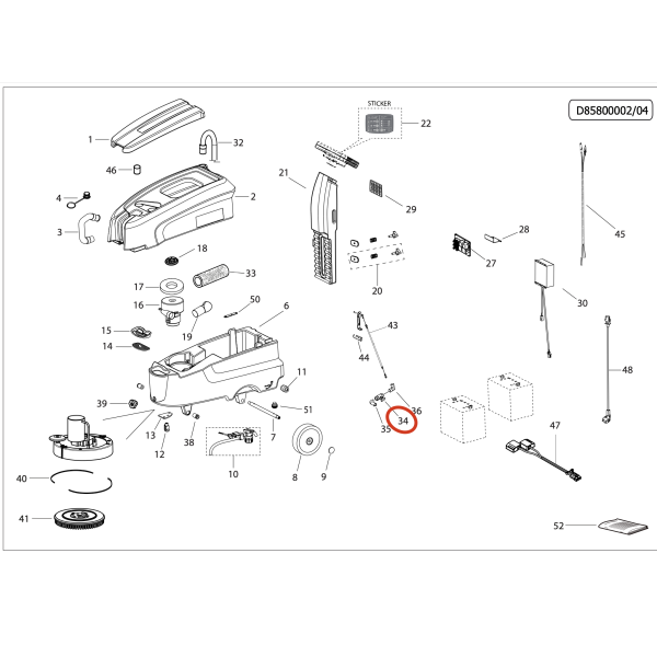 LAVOR Кран регулировки воды DYNAMIC 45B, 45E LAVOR Кран регулировки воды DYNAMIC 45B, 45E