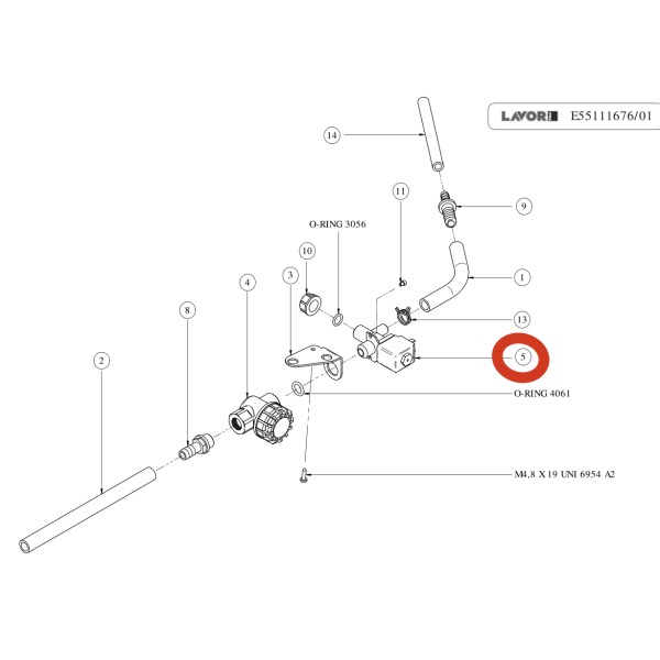 Электромагнитный клапан 230V Lavor Pro Speed 45E