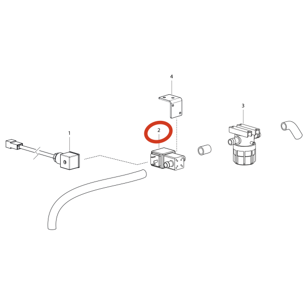 LAVOR Электроклапан 24V  DYNAMIC 45B/ FREE EVO 50B