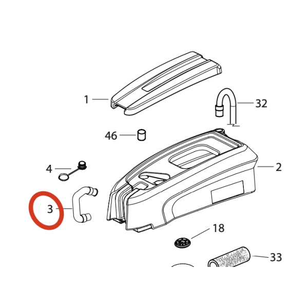 LAVOR Сливной шланг DYNAMIC 45B, 45E