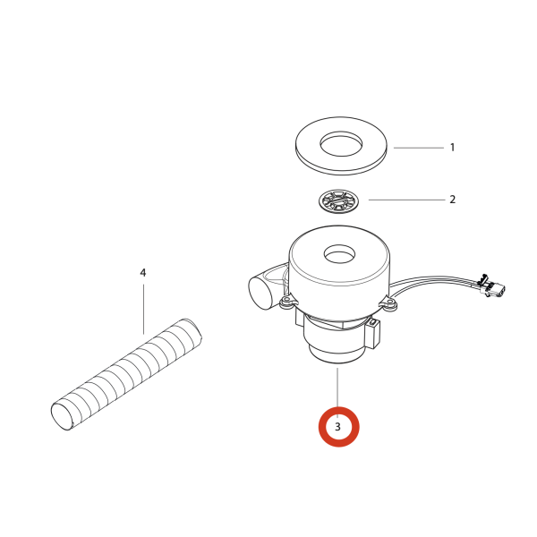 Вакуумный мотор 24V 450W Lavor Pro Free Evo 45B/50B/NEXT 55B Вакуумный мотор 24V 450W Lavor Pro Free Evo 45B/50B/NEXT 55B