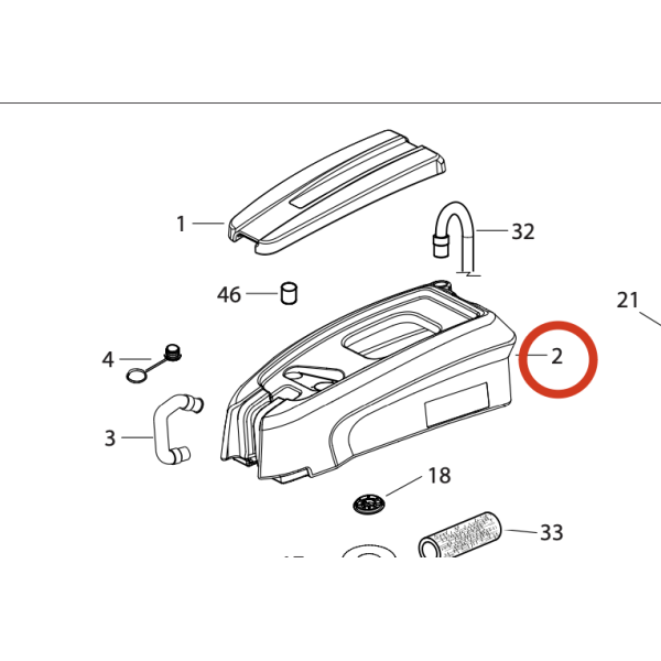 LAVOR Бак грязной воды DYNAMIC 45B, 45E LAVOR Бак грязной воды DYNAMIC 45B, 45E
