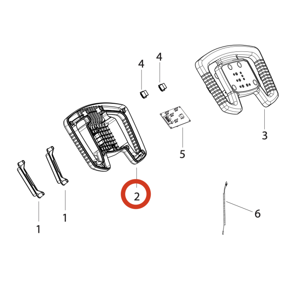 LAVOR Нижняя часть ручки DYNAMIC 45B, 45E LAVOR Нижняя часть ручки DYNAMIC 45B, 45E