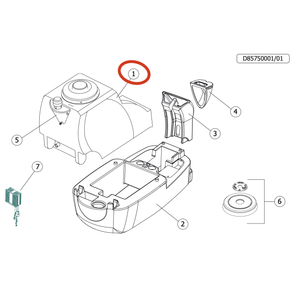 Бак грязной воды 180л Lavor Pro S-R 90