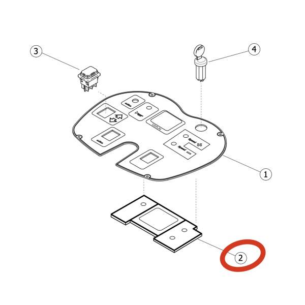 Плата панели управления Lavor Pro XS 85 Essential Плата панели управления Lavor Pro XS 85 Essential